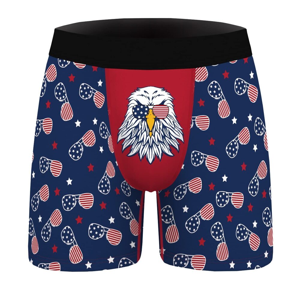 5355 Funny Underwear - Navy Blue Novelty Boxers With Cooling & Moisture